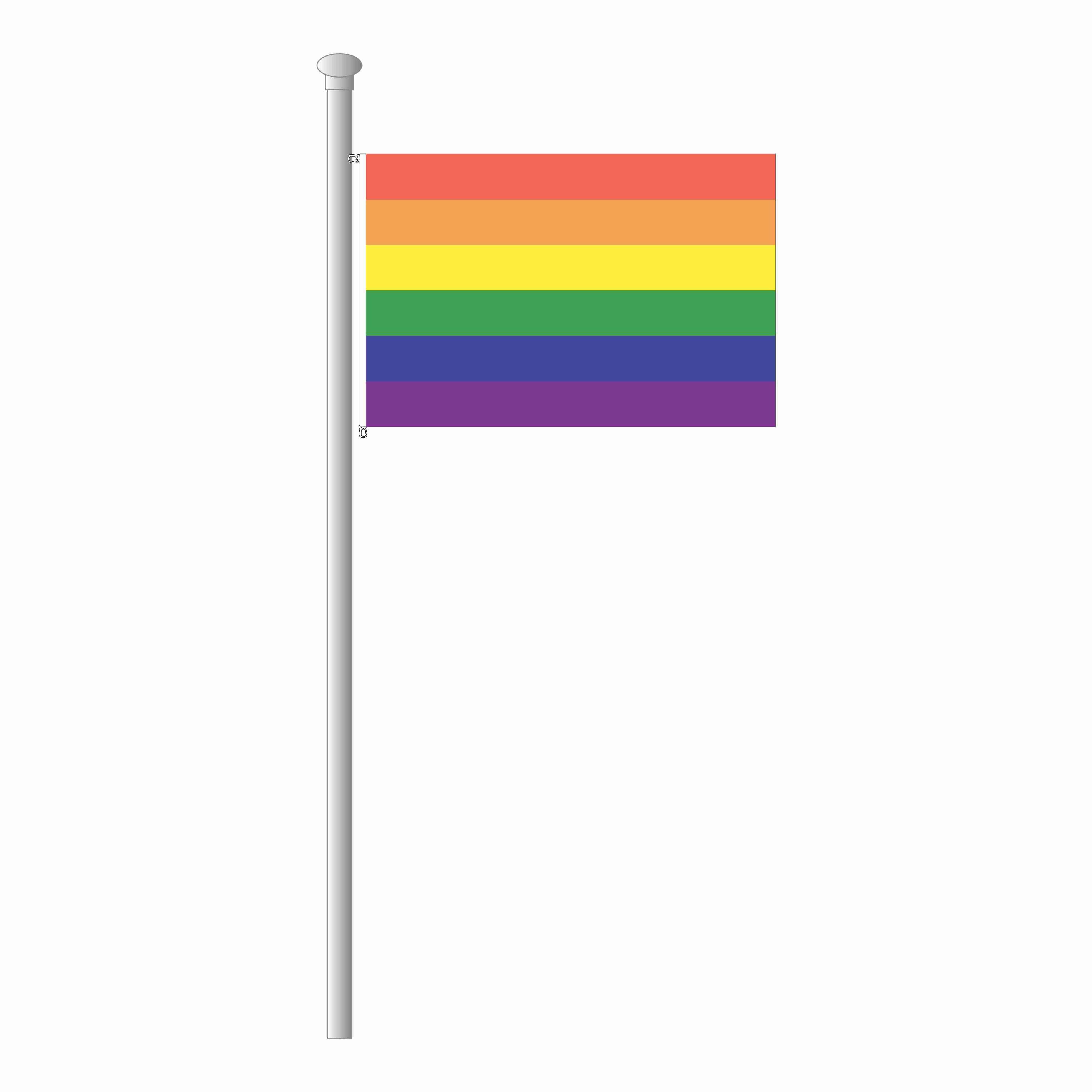how many colors on the gay flag