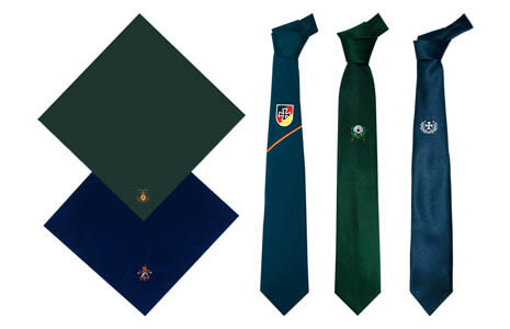 Neckties and scarves for your music club
